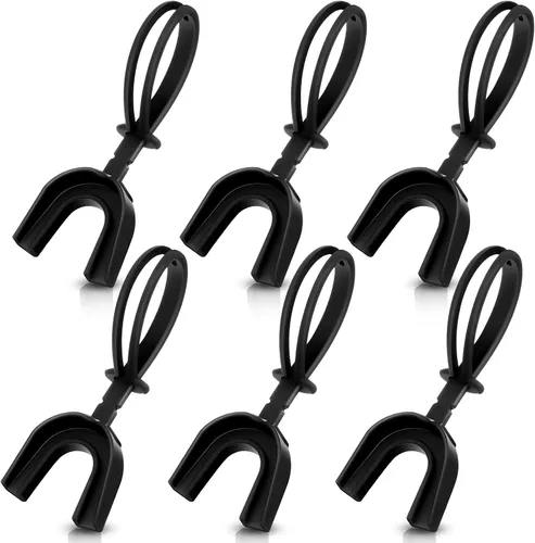 Miniatura 10 de TOODOO Protector bucal deportivo con correa, 6 unidades, sin hervir, para fútbol, boxeo, para adultos y jóvenes, protector bucal suave