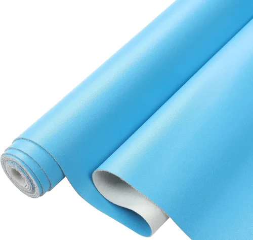 Miniatura 19 de Picheng Sábanas lisas de piel sintética de color sólido de 13.8 x 53 pulgadas, rollo de piel sintética suave muy adecuado para hacer manualidades