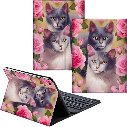 Miniatura 71 de Funda para Samsung Galaxy Tab S6 Lite 2022/2020 Teclado inalámbrico desmontable y cubierta de cuero PU Funda protectora para Samsung Galaxy Tab S6
