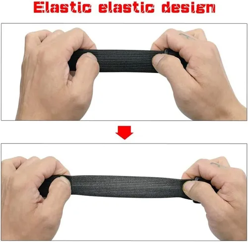 Miniatura 3 de Pañales grandes lavables para perras, bandas transpirables y ajustables para el vientre para el hogar (negro y azul, L)
