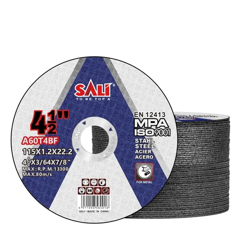 Miniatura 13 de SALI Paquete de 100 ruedas de corte de 4 1/2 pulgadas de 4-1/2 x 3/64 x 7/8 pulgadas para metal y acero inoxidable, rueda de corte con amoladora