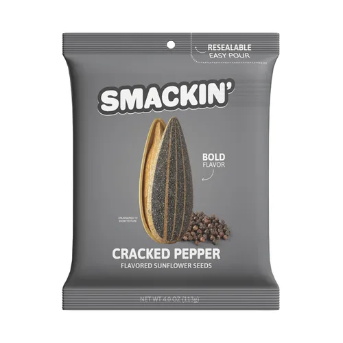 Miniatura 14 de SMACKIN' - Semillas de girasol tostadas extragrandes, sin quemadura salada, hechas en Estados Unidos, fácil de verter y sellar - Crema agria