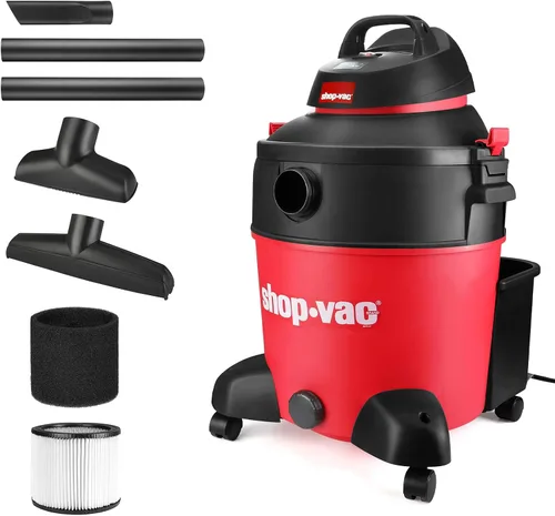 Miniatura 2 de Shop-Vac 5983089 Aspiradora húmeda/seca de 12 galones y 5.5 caballos de fuerza, 2.5 pulgadas de diámetro x 8 pies, cable de 12 pies, ideal