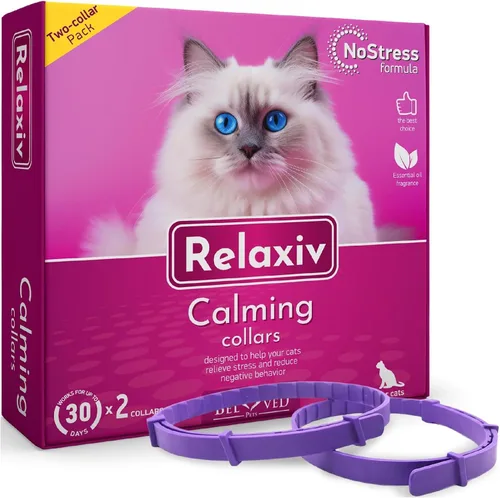 Miniatura 8 de Collar calmante para gatos y productos antiansiedad para mascotas, collares de feromonas calmantes felinas y alivio del estrés para gatos, ayuda