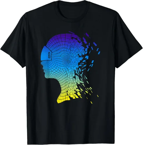 Camiseta con diseño de auriculares de realidad virtual de VR Fans, Negro, S