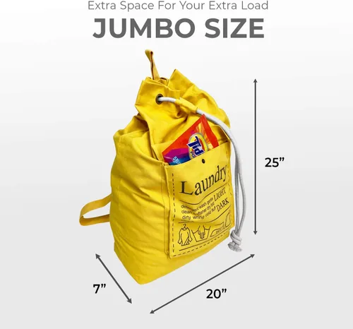 Miniatura 2 de Teeo - Bolsa de lavandería - Artículos esenciales para el dormitorio - Bolsas de lavandería de viaje - Esenciales universitarios - Mochila grande
