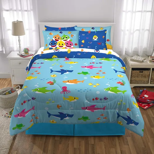 Miniatura 11 de Franco - Juego de edredón y sábanas supersuaves con funda, para niños, 7 piezas, tamaño matrimonial, Five Nights At Freddy's Cinco noches en Freddy's