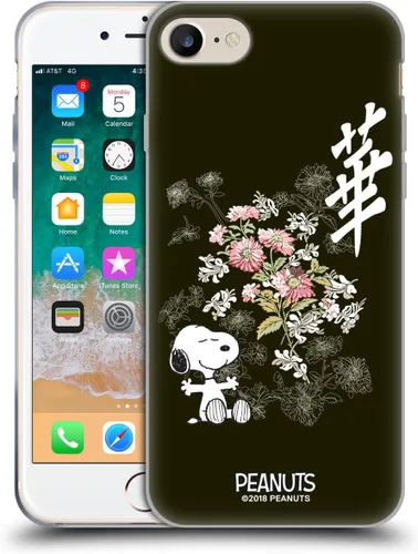 Miniatura 504 de Carcasa de gel para iPhone 7 Plus/iPhone 8 Plus, diseño de Snoopy Oriental de Peanuts, Badges