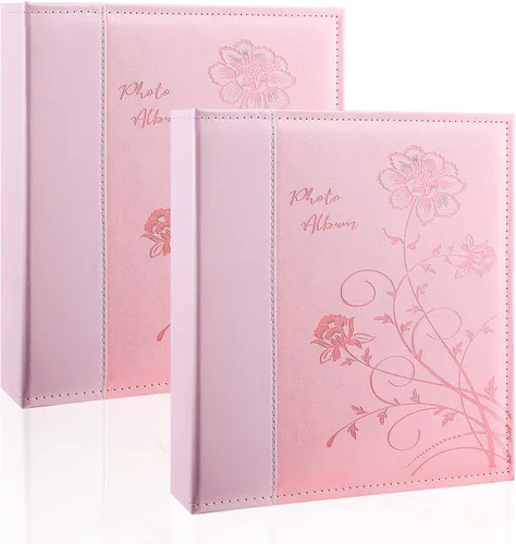 Miniatura 13 de Álbum de fotos de 8x10 con páginas transparentes y bolsillos, cubierta de piel, deslizable, para 50 fotos verticales de 8x10, libro de fotos