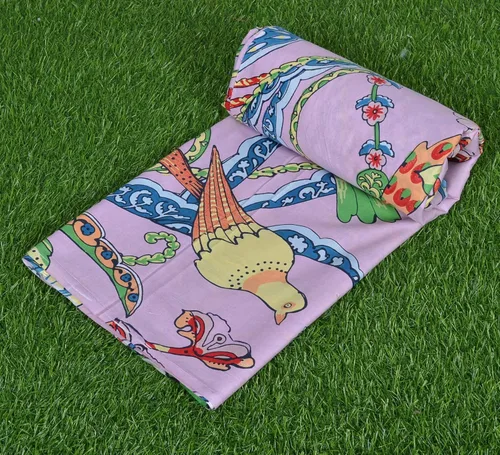 Miniatura 3 de Yard - Tela de gasa de algodón con estampado floral de 45 pulgadas de ancho, color negro, para costura (5 yardas, rosa bebé)