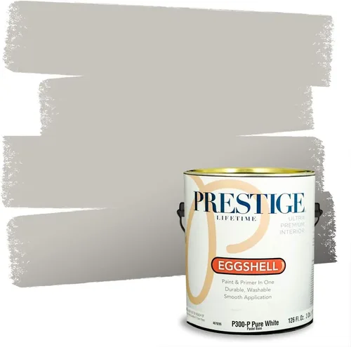 Miniatura 193 de PRESTIGE Paints - Pintura interior e imprimación en uno, 1 galón, cáscara de huevo, pimienta envejecida