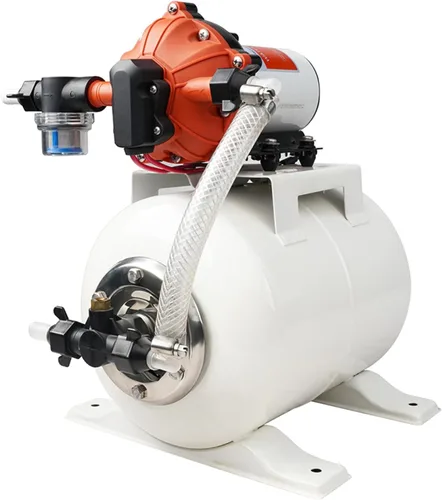 Miniatura 11 de SEAFLO Bomba de agua marina 12 V CC 60 PSI 5,5 GPM Sistema de tanque acumulador de 2 galones Sistema de aumento de presión del acumulador para un