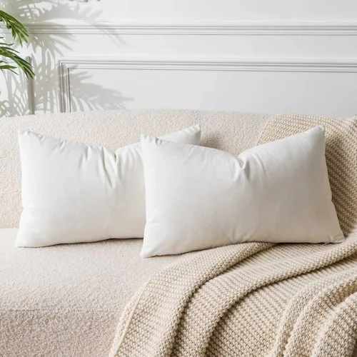 Miniatura 100 de Juspurbet - Juego de 2 fundas decorativas de terciopelo para cojines, fundas suaves para sofá, cama o sillón con cremallera oculta, para sala