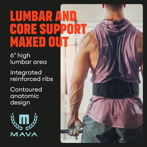 Miniatura 3 de Mava Sports Cinturón de levantamiento de pesas para hombres y mujeres, cinturón de peso con cadena para dominadas, cinturón de levantamiento