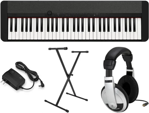 Miniatura 10 de Casio Casiotone CT-S1 – Teclado retro sensible al tacto de 61 teclas Diseño elegante y portátil para principiantes y profesionales Piano de cola