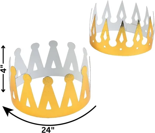 Miniatura 2 de FOIL GOLD CROWNS - Accesorios de ropa - 12 Piezas