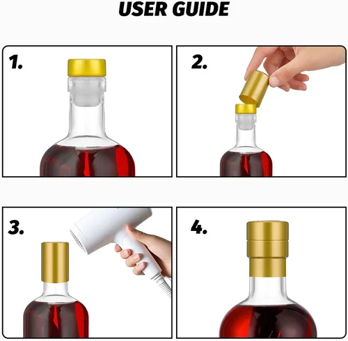 Miniatura 6 de Danmu Paquete de 20 botellas de vidrio con tapas, herméticas de 3 onzas, a prueba de fugas, base gruesa, botellas de vidrio de 3.4 fl oz con corcho