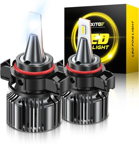 Miniatura 19 de AUXITO Bombilla LED H3 amarilla 3000K, 16,000 lúmenes, 600% súper brillante, 10 años de vida útil, tamaño 1:1 Plug-n-Play, instalación 100%