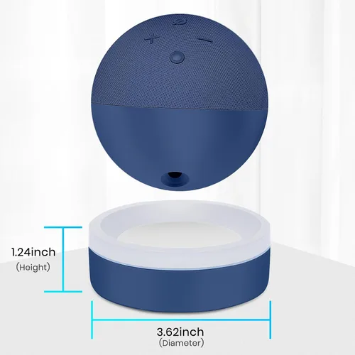 Miniatura 6 de ZUOLACO Table Stand for Echo Dot 5th Generation, Desktop Holder Mount for Echo Dot 4th/5th Gen, Base Bracket with Light Guide, Dot Accessories with