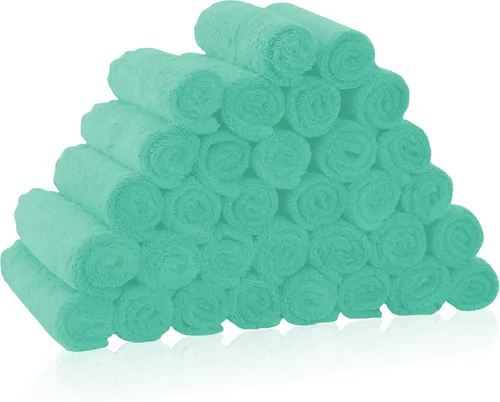 Miniatura 14 de Paquete de 16 paños para bebé, forro polar coral de lujo, extra absorbentes y suaves, para recién nacidos, bebés y niños pequeños, adecuados