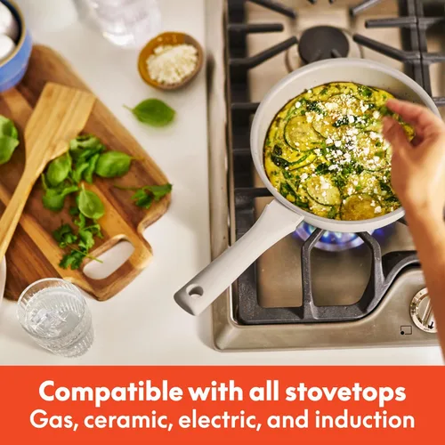 Miniatura 8 de BELLA - Juego de 7 piezas de utensilios de cocina con revestimiento antiadherente EverGood™ de cerámica, apto para lavavajillas y horno, compatible