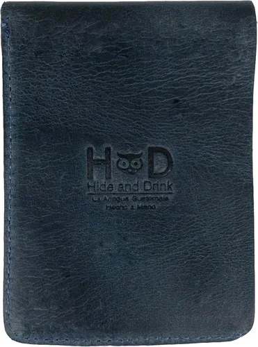 Miniatura 9 de Hide & Drink, Cartera vertical con bolsillo frontal con ranura para tarjetas, almacenamiento compacto para billetes, tarjetero, cuero de grano