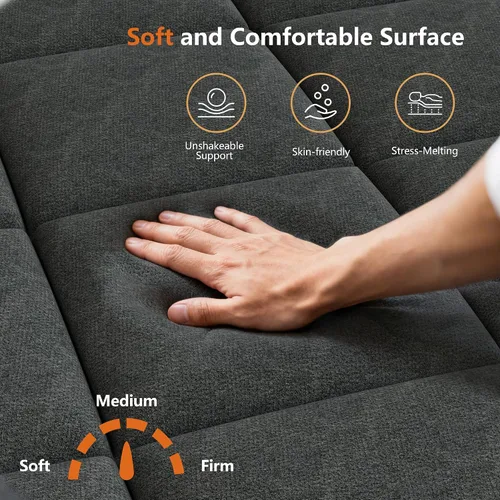 Miniatura 3 de Colchón individual de 10 pulgadas, colchón híbrido en una caja con espuma viscoelástica, diseño ergonómico de enfriamiento para alivio de presión