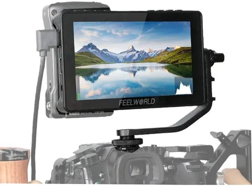 FEELWORLD F5 Pro V4 Monitor de pantalla táctil de 6 pulgadas en el campo de cámaras para cámara réflex digital con 3D LUT Full HD 4K HDMI