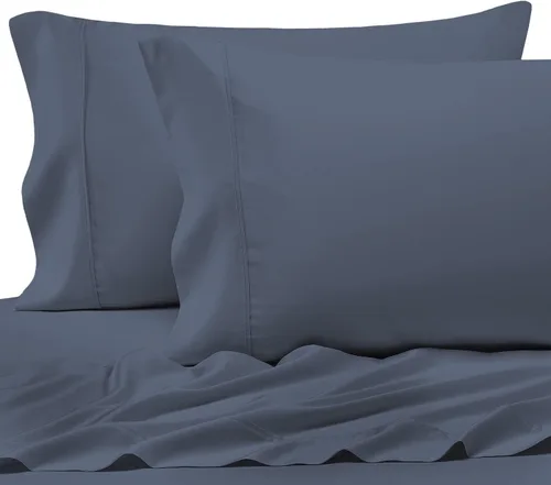 Miniatura 20 de Pizuna Juego de 2 fundas de almohada de 100 % algodón puro, tamaño estándar, color blanco, lujosas fundas de almohada de 400 hilos de satén