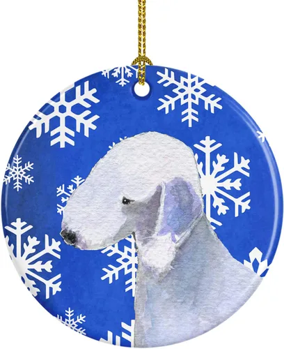Miniatura 104 de Caroline's Treasures Cavalier Spaniel - Adorno de cerámica para colgar en el árbol de Navidad, para el hogar, Navidad, fiestas, regalo, 3 pulgadas