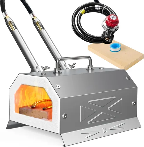Miniatura 9 de Nelyrho Kit Inicial de Forja de Herrería, Hecho de Acero Inoxidable, con Regulador de 30PSl, para Equipos de Herrería y Fabricación de Cuchillos