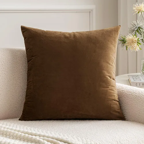 Miniatura 29 de MIULEE Funda de Almohada de Terciopelo Suave de Lujo Decorativa Funda de Cojín Decorativo Rectangular Individual para Sofá, Sillón, Dormitorio, Beige