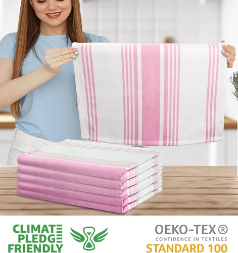 Miniatura 543 de Urban Villa Toallas de cocina 100% algodón para cocina (juego de 6) 20"x30" toallas de cocina altamente absorbentes, juego de ropa de cocina