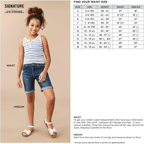 Miniatura 4 de Signature by Levi Strauss Co Gold Label Bermudas para niñas