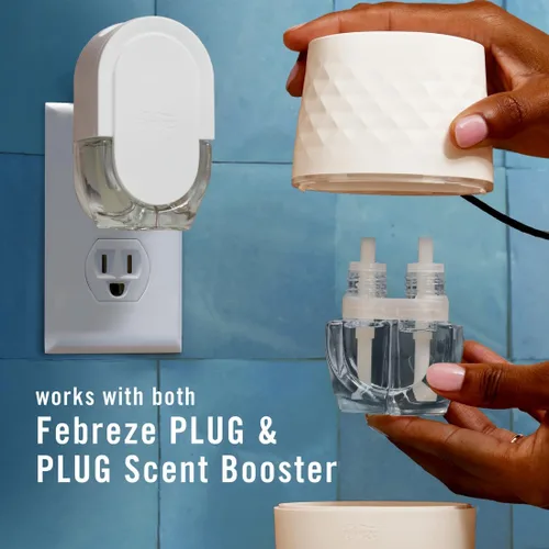 Miniatura 10 de Febreze Plug Scent Booster Dispositivo de Fragancia Continua Difusor de Aceite + Ambientador Enchufable Compatible, Repuestos de Aceite Perfumado