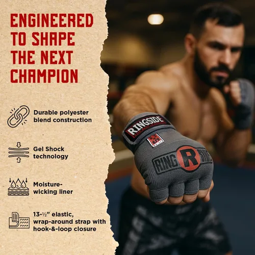 Miniatura 4 de Ringside guantes de entrenamiento de envoltura rápida para Muay Thai, MMA, Kickboxing