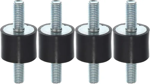 X AUTOHAUX 4 piezas M8 - Amortiguador aislante de goma antivibración para automóvil, 0.984 x 0.787 in, montaje de bobina de goma, soportes para