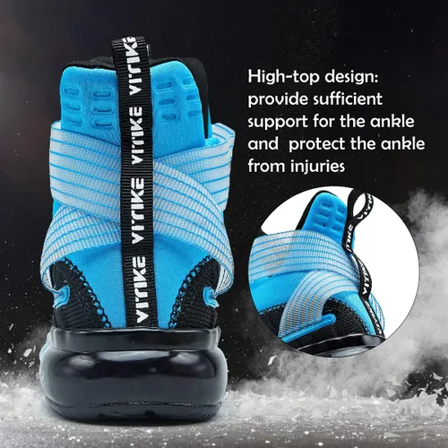Miniatura 4 de JMFCHI FASHION - Zapatos de baloncesto para niños, tenis de alta calidad para deportes al aire libre, Zapatos antideslizantes para niños pequeños