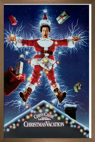 Miniatura 15 de National Lampoon's Christmas Vacation - Póster de pared de una hoja, 34 pulgadas de largo x 22.4 pulgadas de ancho, versión enmarcada en negro