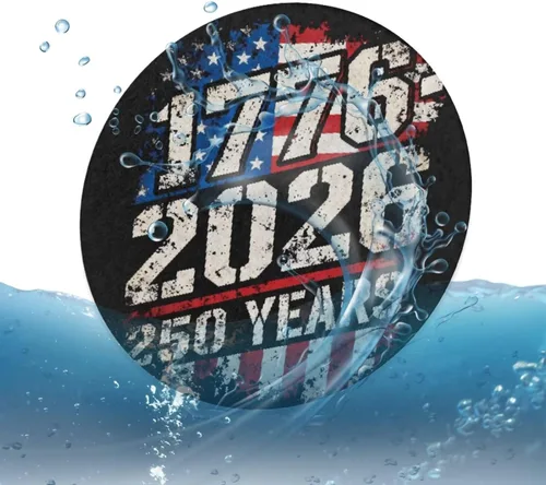 Miniatura 4 de AFPANQZ 250 Years Print Car Coasters for Cup Holders Absorbent Car Accessories 2.8" Car Cup Holder for Women 2 Pack