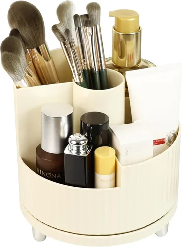Soporte para brochas de maquillaje, organizador de maquillaje giratorio de 360°, organizador de brochas de maquillaje, brochas de maquillaje,