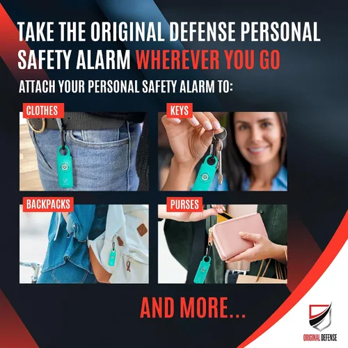 Miniatura 5 de Alarma de Autodefensa Sirena Original Defense® - Alarma de Llavero de 130 dB con Luz Estroboscópica LED para Mujeres, Niños y Ancianos - Recomendada