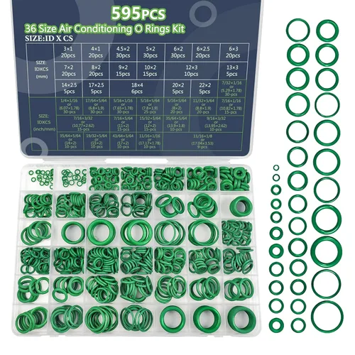 Miniatura 9 de Kit de 100 piezas de arandelas de sellado de metal con unión NBR, 6 variedades (M6, M8, M10, M12, M14, M16) para automoción, bombas, sistemas