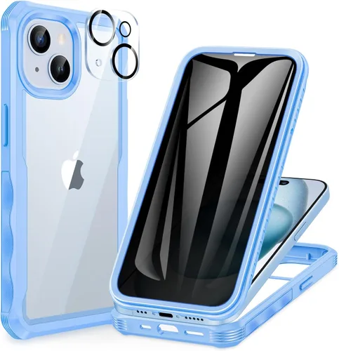 Miniatura 133 de CENHUFO Funda de privacidad para iPhone 11 Pro, funda de cuerpo completo con protector de pantalla de privacidad de vidrio templado 9H integrado