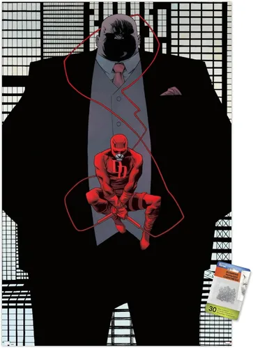 Trends International Marvel Comics Daredevil - Póster de pared Kingpin Shadow con chinchetas