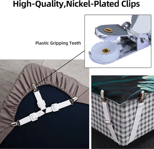 Miniatura 4 de MELOTOUGH Clips de suspensión chapados en níquel pequeños clips resistentes de 1 pulgada