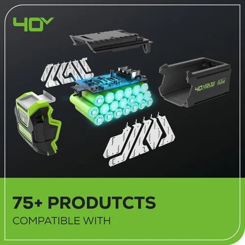 Miniatura 14 de Greenworks Soplador axial de hojas sin escobillas de 40 V (130 MPH / 550 CFM), ultra potente para hojas húmedas, residuos pesados, grava y nieve