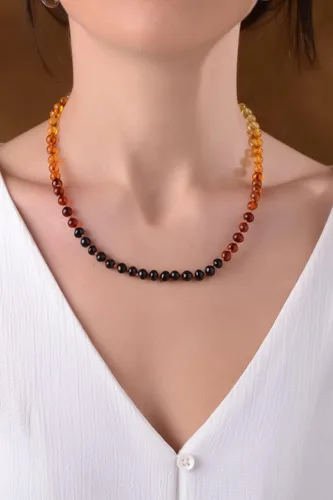 Miniatura 30 de Amber Necklace for Women - HandMade Baltic Jewelry for Adult - 18 inch - 100% Genuine