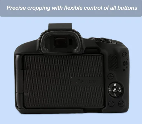 Miniatura 3 de Pocoukate Funda para cámara Canon EOS R50, funda protectora de silicona suave con protector de pantalla Accesorios para Canon EOS R50 Funda
