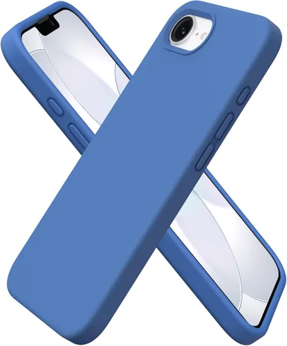 Miniatura 16 de ORNARTO Funda compatible con iPhone 16e de 6.1 pulgadas (2025), silicona líquida de 3 capas cubierta completa de goma de gel suave, funda protectora